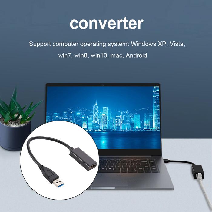 USB 3.0 To HDMI-compatible Converter 1080P USB 3.0 To HDMI-compatible