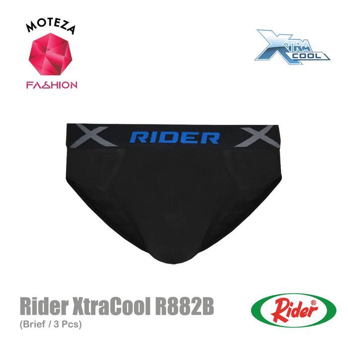 Rider Xtracool R882B R 882 B Celana Dalam Cd Pria Mini Bri - 1 Box Isi 3 Pcs