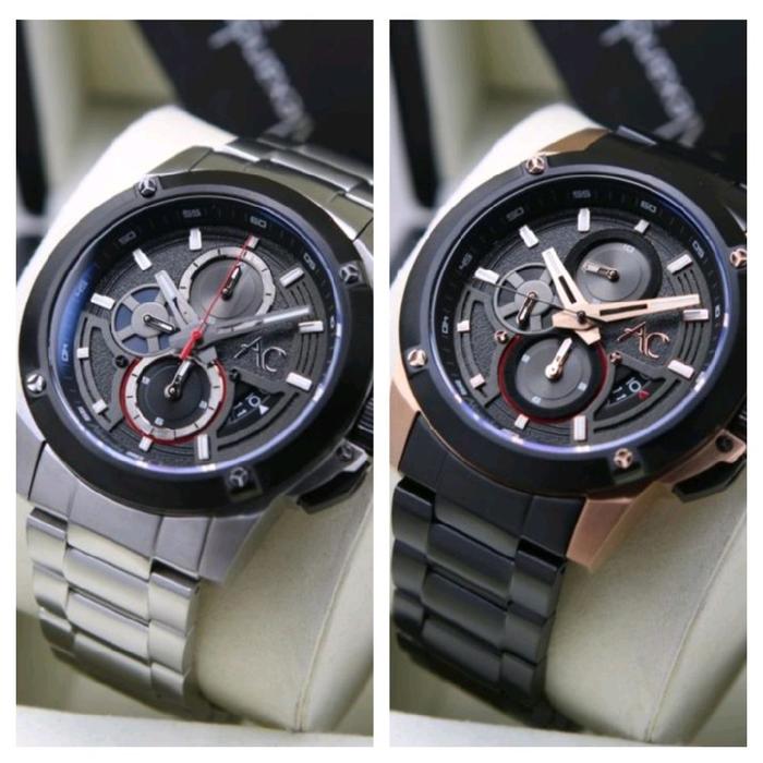Alexandre Christie pria AC 9602 MC Original chronograph AC9602 garansi resmi rantai Stainless