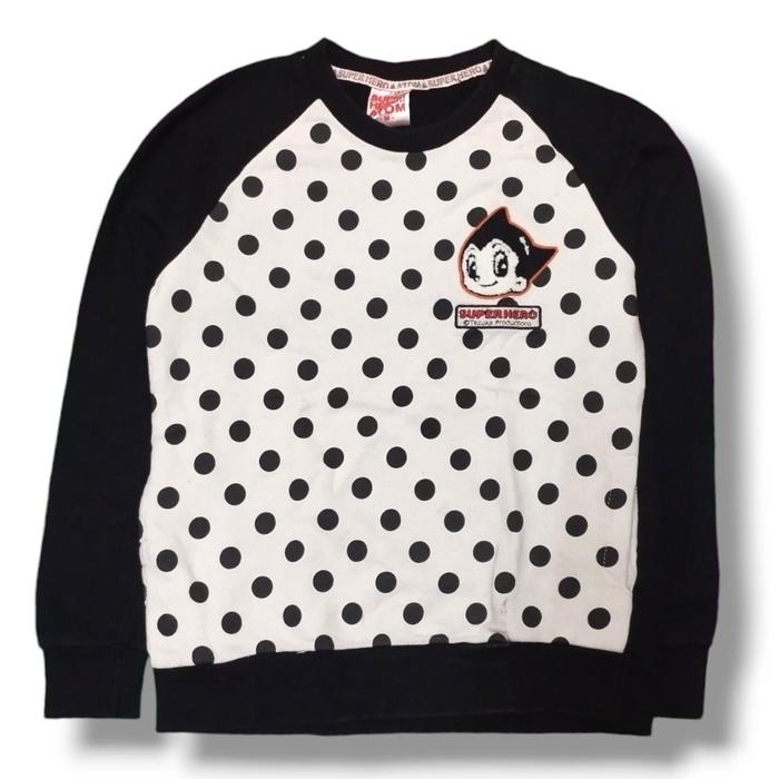 ASTROBOY MIGHTY ATOM TEZUKA PRODUCTION POLKADOT CREWNECK | SWEATSHIRT | SWEATER | OUTERWEAR