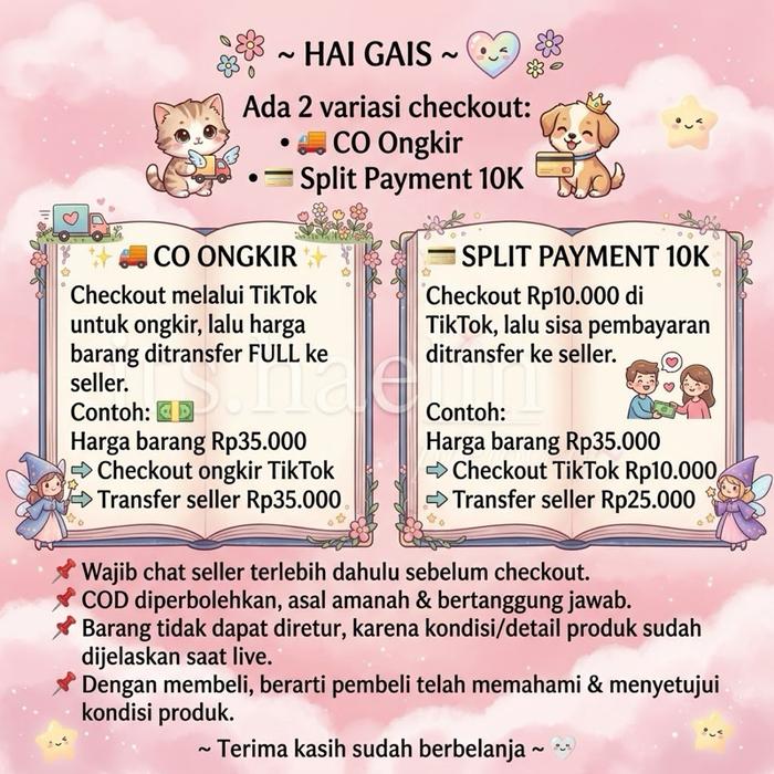 CHECKOUT SESUAI VARIASI (TULIS USERNAME DI NOTE)