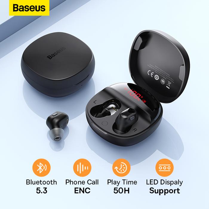 Baseus WM01 plus Wireless Headphones True Wireless Earphone Bluetooth