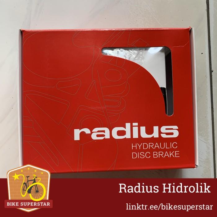(COD) BRAKE SET REM HIDROLIK RADIUS ROTOR 160MM NOT SHIMANO SEPEDA LIPAT MTB KASKADA Cakram Outdoor