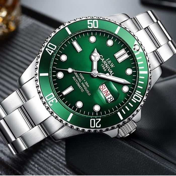 CARNIVAL Swimming Automatic Watch Men Water Ghost Series Sport Watch