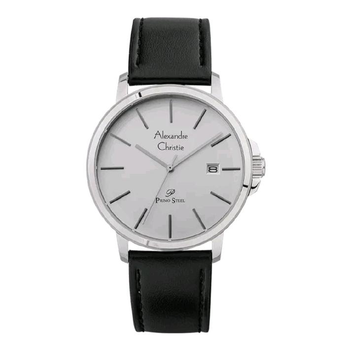 AC 1032 MD Alexandre Christie Jam Tangan Pria Silver black