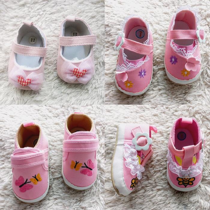 FP571 FP545 - BB lucky / import - sepatu bayi cewek - prewalker flat shoes butterfly bee flower rend