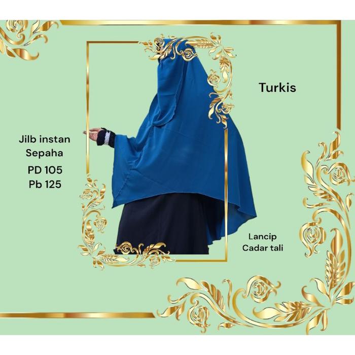 Jilbab Segitiga Wolfis Premium Model Lancip Bahan Katun Ukuran One Size