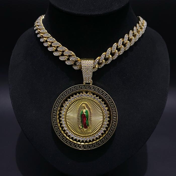 Kalung Hip-Hop San Judas Chain Pendant Unisex