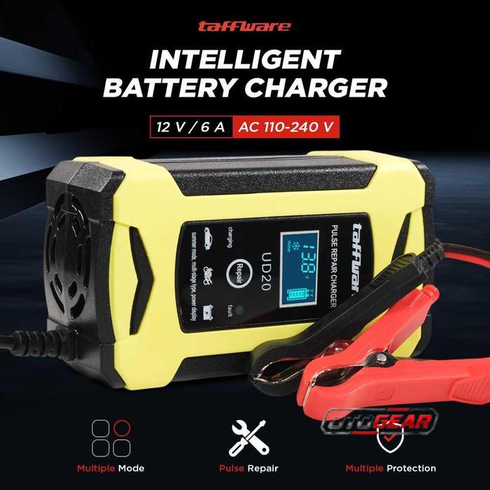 Taffware Venus Charger Aki Mobil Intelligent Battery Charger 12V 6A - UD20