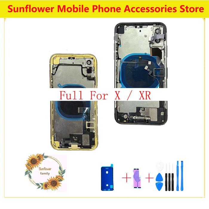 Full back housing For iphone X/XR/XSM Back Battery Door Housing Cover