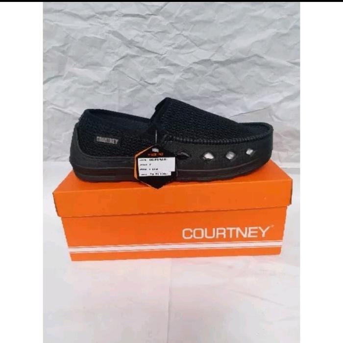 COURTNEY FERRARI BY ARDILES SEPATU SLIP ON / SEPATU KASUAL - Hitam, 39