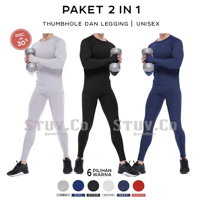 PAKET STELAN BASELAYER JARI MANSET CELANA LEING BASELAYER