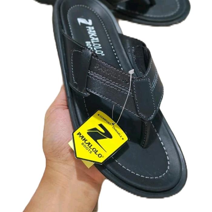 Pakalolo Boots Sandal Pria Hitam dengan Tali Velcro Nyaman dan Stylish untuk Sehari-hari