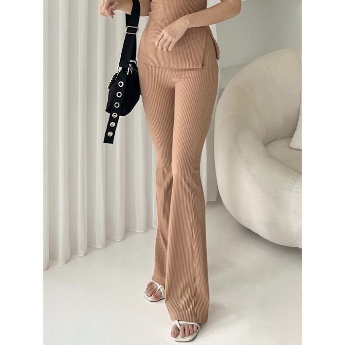 Kadaka B-0208 Corduroy Flare Pants | Celana Cutbray Wanita Corduroy Fit Stretch