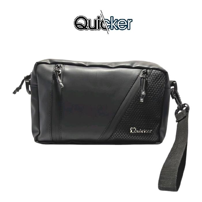 [Quicker] Tas Selempang / Tas Tangan / Tas Pinggang - Waistbag / Handbag / Slingbag Pria Hitam