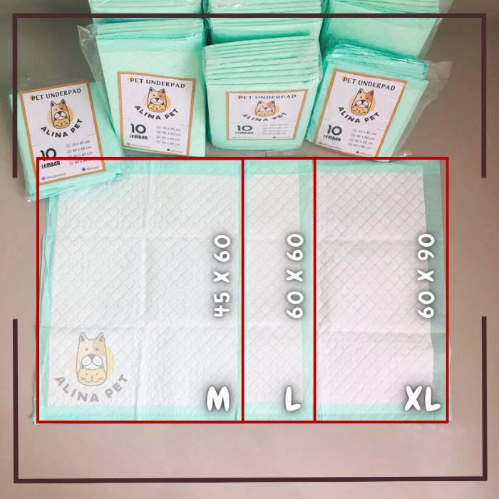 Pet Underpad Training Pad Perlak Hewan Perlak Anjing Perlak Kucing Underpad Anjing Kucing - MEDIUM