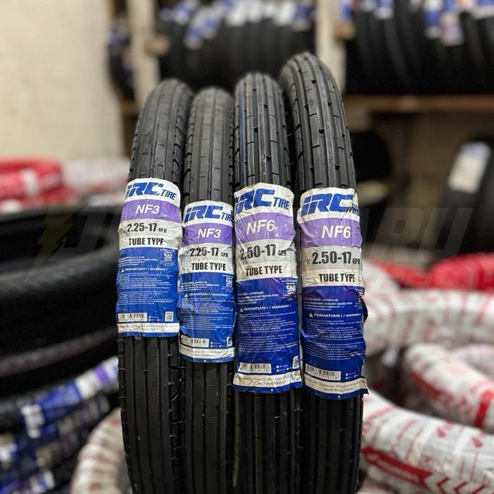 BAN LUAR MOTOR IRC 225-17 NF3 250-17 NF6 BUNGA LURUS / GARIS RING 17 ( TUBE TYPE ) Tire Motorcycle