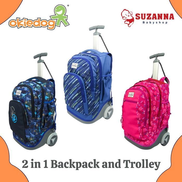 PREMIUM Stardust by Okiedog 2 in 1 Backpack and Trolley - Tas Troli Anak