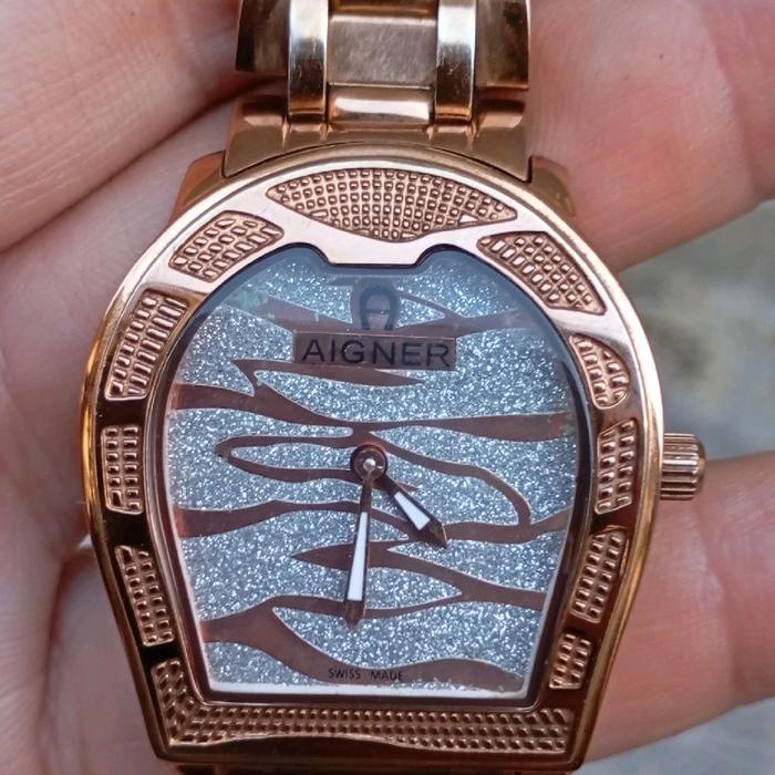 jam tangan aigner second bekas bukan ori tapi cantik