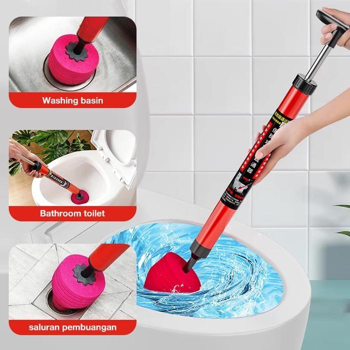 Plunger Pompa Wc Penyedot Pompa Wc Mampet Drain Buster - Solusi Cepat Wc Tersumbat Dengan Harga Disk