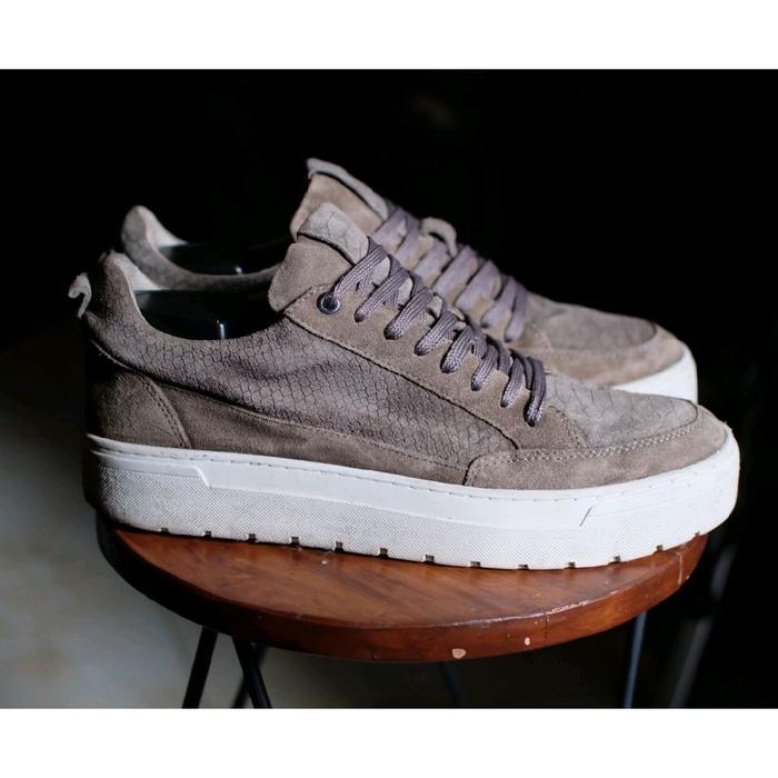 Sepatu Loff 1881 Leather Suede Snake Motif Vintage Rare Kulit not Red Wing Dr Martens Zegna Tods Ecc