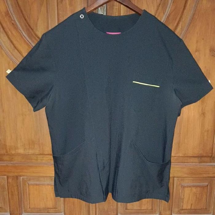 PRELOVED MEDIUNIFORM Seragam Perawat Pria Blue Black Bigsize LD 122