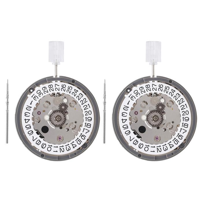 2PCS NH34A NH34 Movement 3 Digit Calendar GMT Automatic Movement