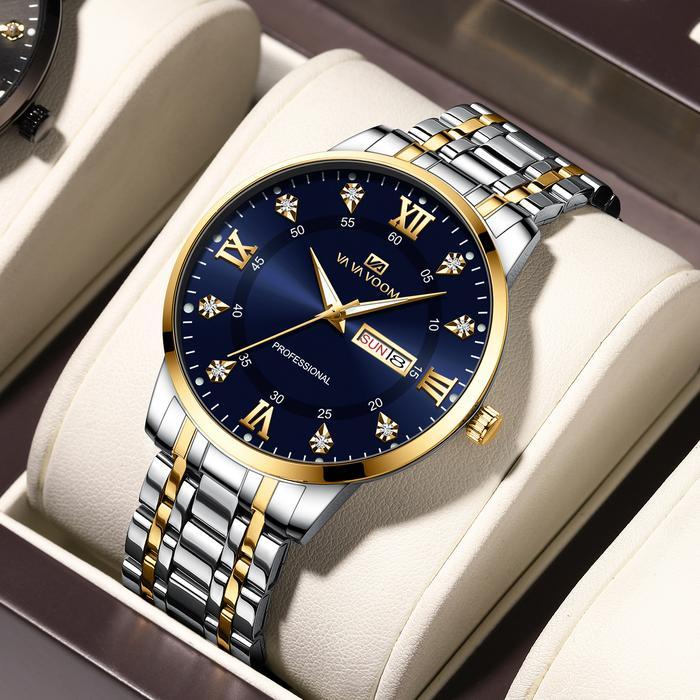 Jam tangan Pria VAVA VOOM 2461 40mm Bisnis Garansi Ori water proof