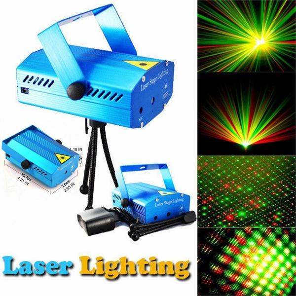 LIVING HOME Mini Laser Stage L hting / Laser Tembak / Mini Laser Stage L hting Sensor Musik / Minist