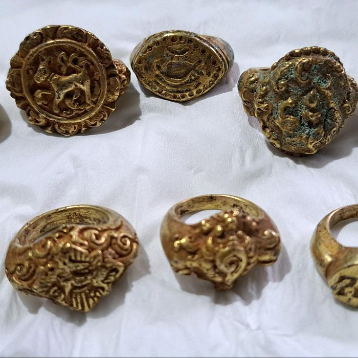 cincin temuan majapahit lapis emas original