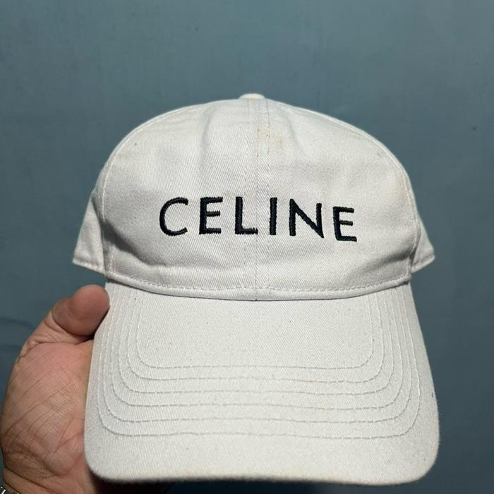 Topi Celine Baseball Logo Hitam