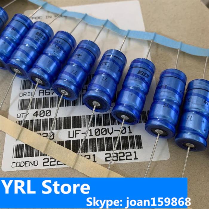 Original PHILIPS BC021 series LL 220UF 100V fever cathode capacitor