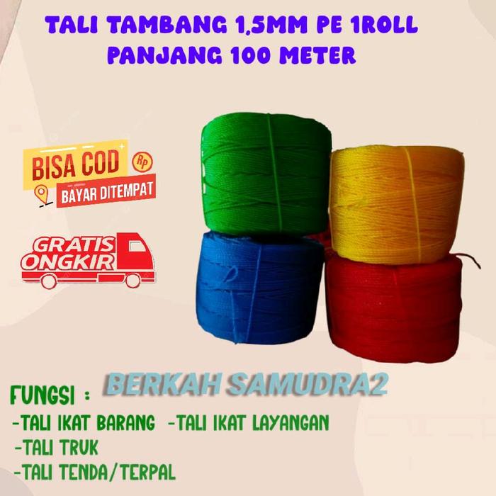 TALI 1,5 MM TALI JARING/ TALI LAYANG LAYANG/TALI BANGUNAN/ TALI SERBAGUNA
