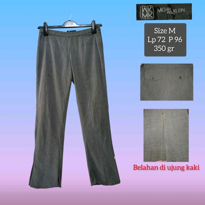 MK paris michel klein celana kerja abu wanita size M