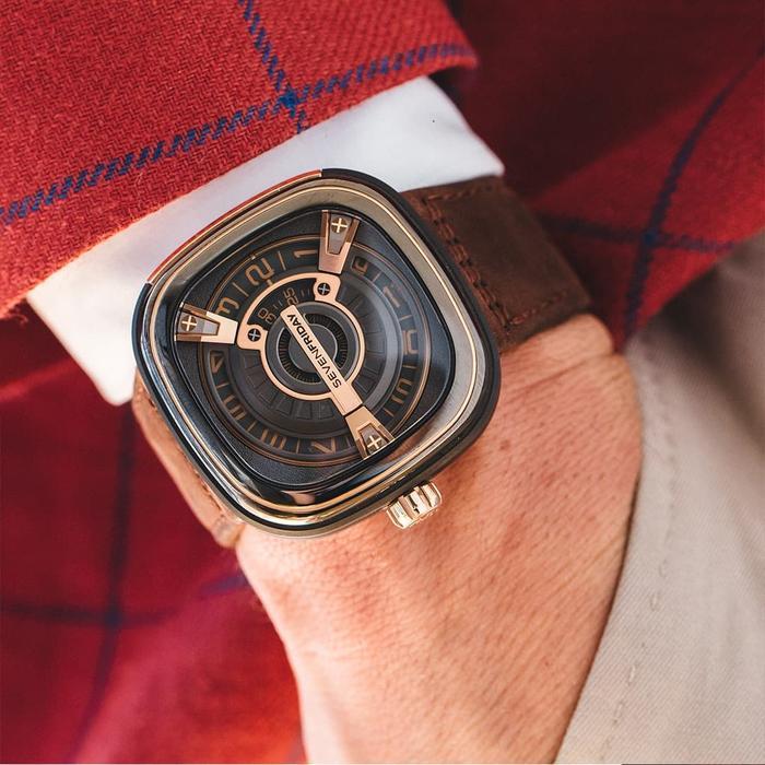 Sevenfriday M2/02 Official Jam Tangan Rose Gold Revolution M-Series