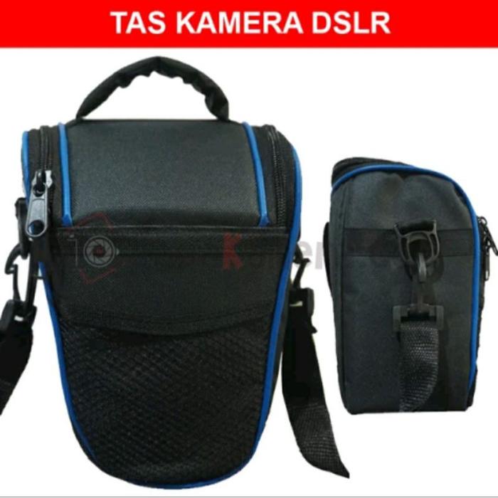 Tas kamera segitiga DSLR canon, nikon, sony, fujifilm, samsung, olympus