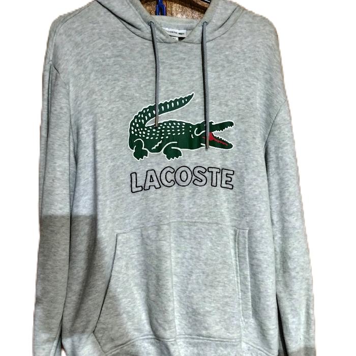LACOSTE HOODIE BIG LOGO BORDIR