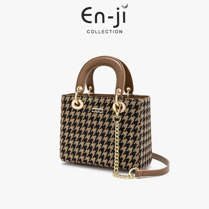 Enji Tas Wanita Haejin Korean Style Handbag - Khaki