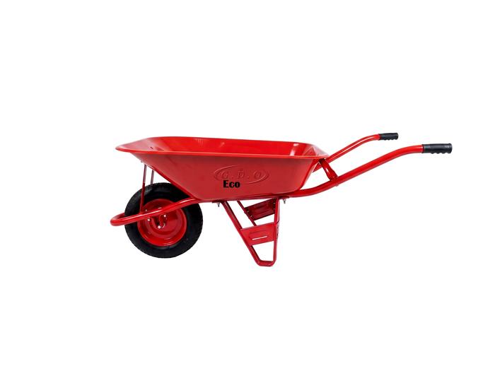 GDO ECO | Gerobak Sorong | Troli | Angkong | 10Kg (Warna : MERAH) Besi