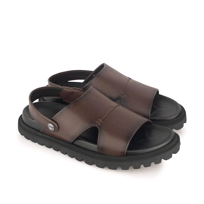Sandal Kulit Pria Gino Mariani Joel Brown Original