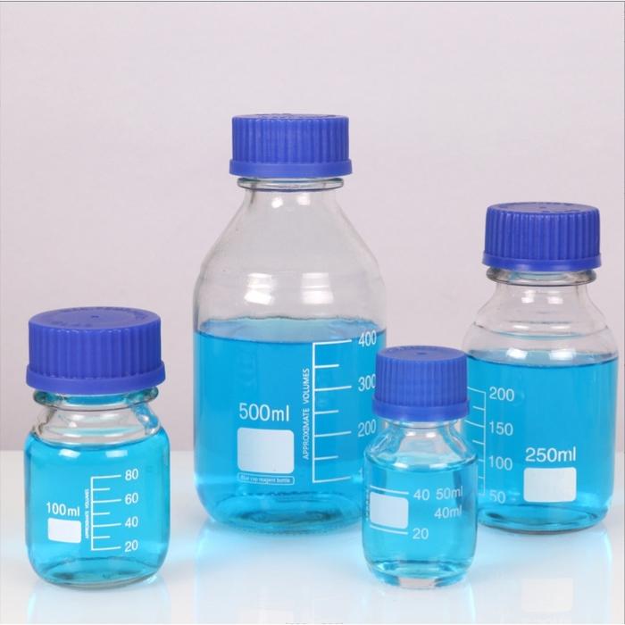100Ml Botol Kaca Lab Botol Sampel Laboratorium Botol Kaca Reagen Sample Botol Botol Vial 100Ml Botol