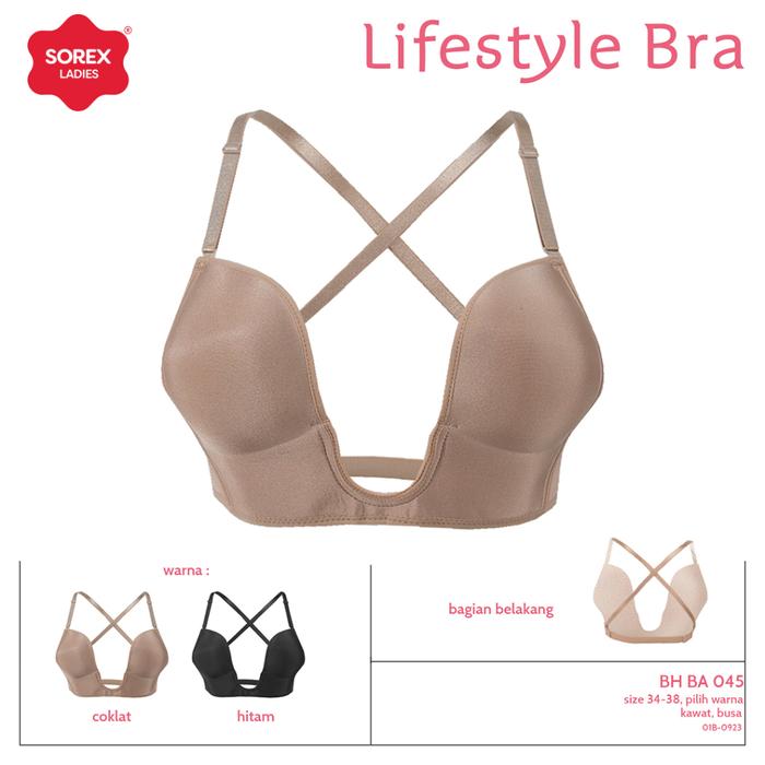 Sorex Bra Fashion Lifestyle Pesta Seamless Tanpa Kait Kawat Busa BA 045
