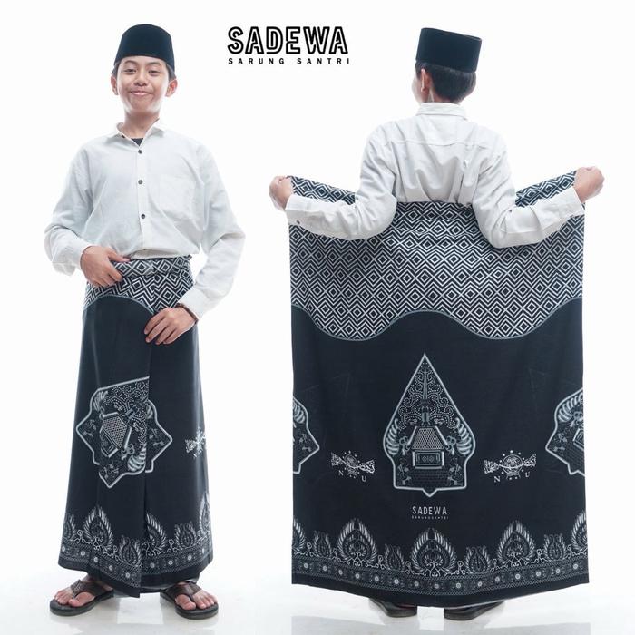 Sarung Anak Sd/Smp Motif Garda NU Sarung Anak Laki Laki Usia Tanggung Sarung Batik Santri Sarung Mus