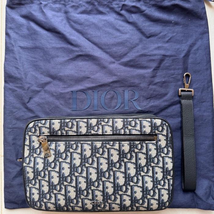 C.Dior Oblique Jacquard Pouch Original
