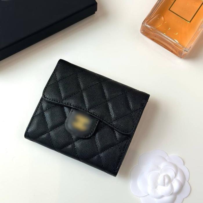 Dompet wanita C Clas Short walet 1235 - Black Gold