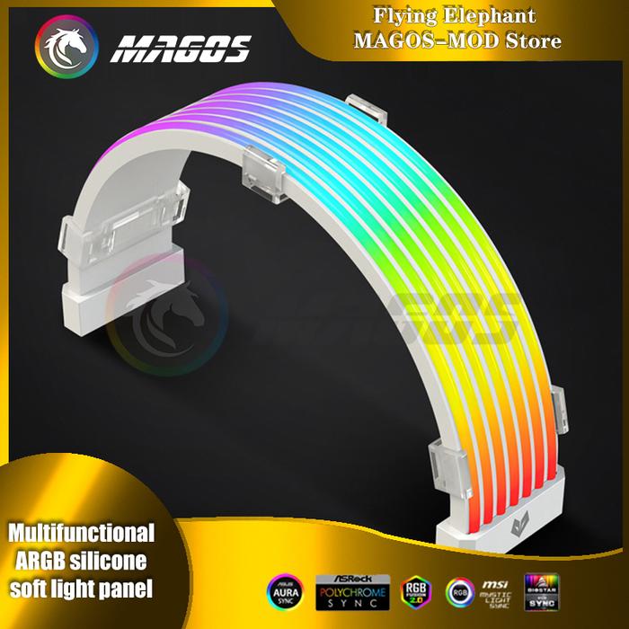 Coolmoon ARGB GPU Extension Cable 8PIN/24PIN MOBO Rainbow Case