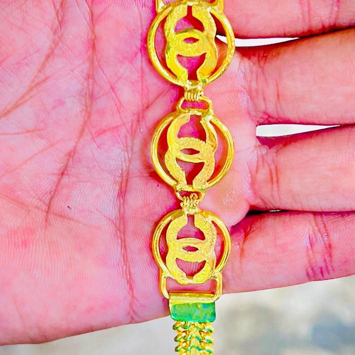 Gelang Chanel Lapis Emas cewek