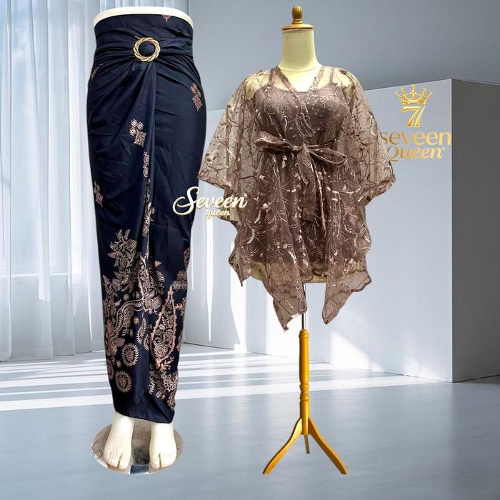One set outer brokat | outer brokat kondangan kekinian | outer brokat premium | satuset outer dan ro