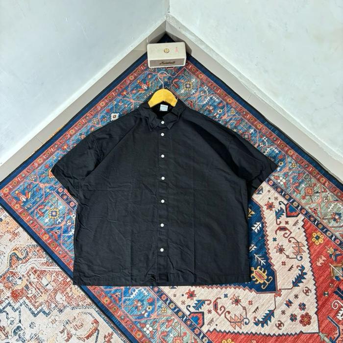 KEMEJA PENDEK JEMUT HITAM SECOND