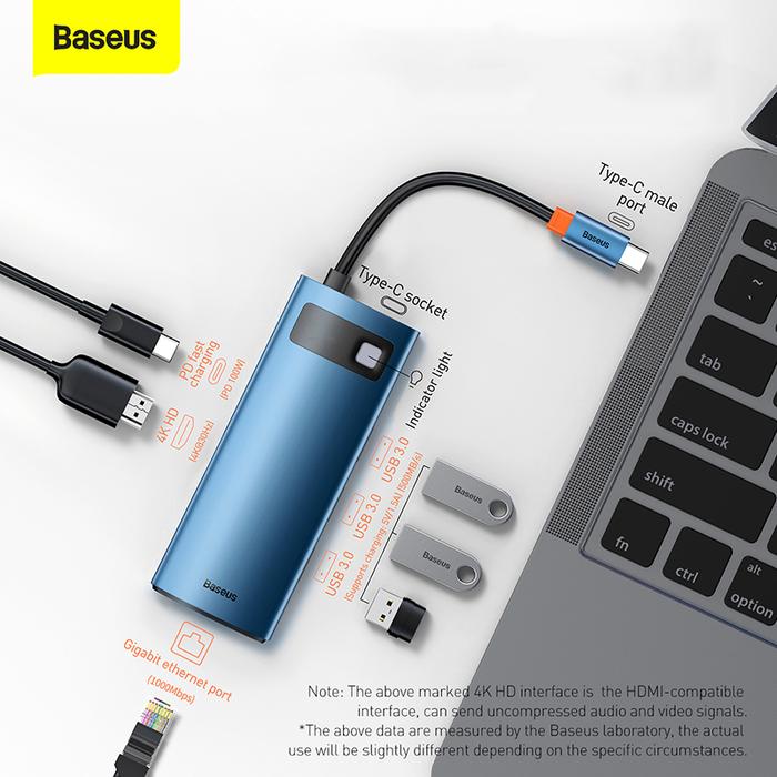 Baseus USB C HUB Type C to HDMI-compatible USB 3.0 PD 4K Gigabit